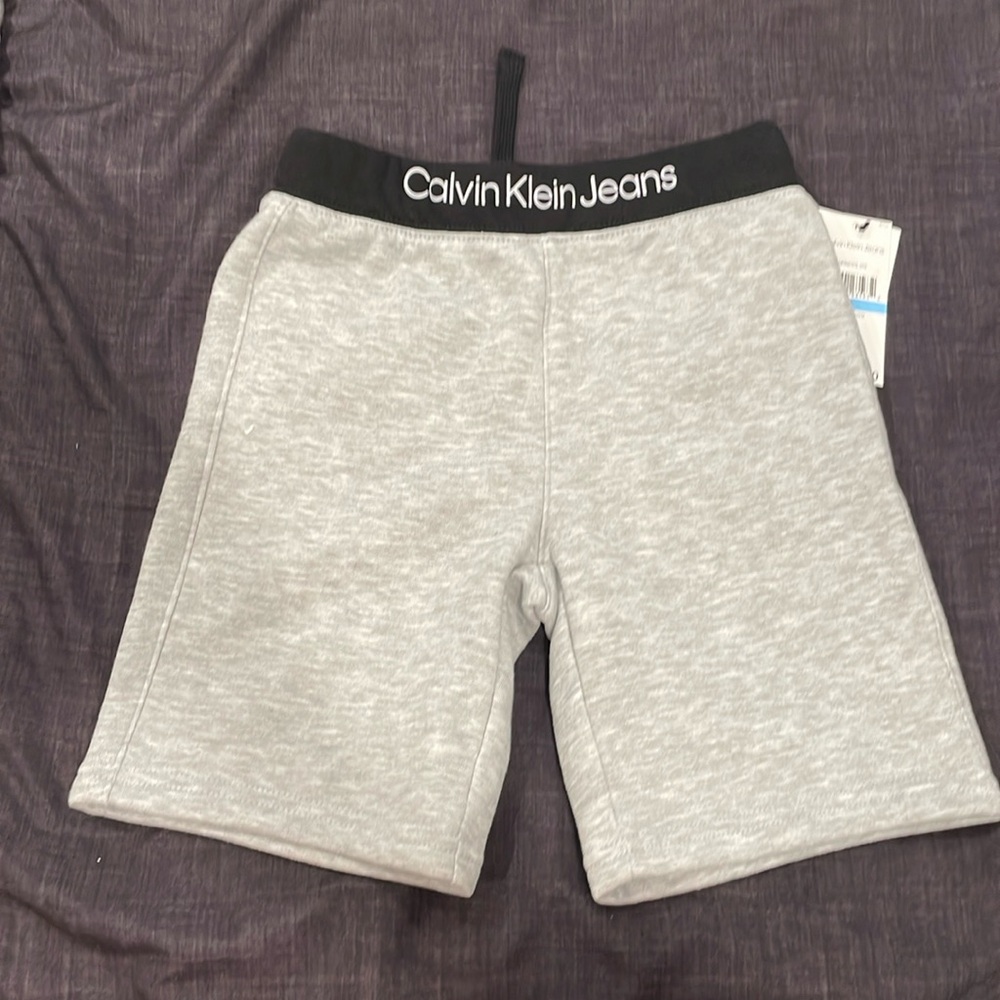 Calvin Klein size 5 kid sweat shorts -  NEW WITH TAGS